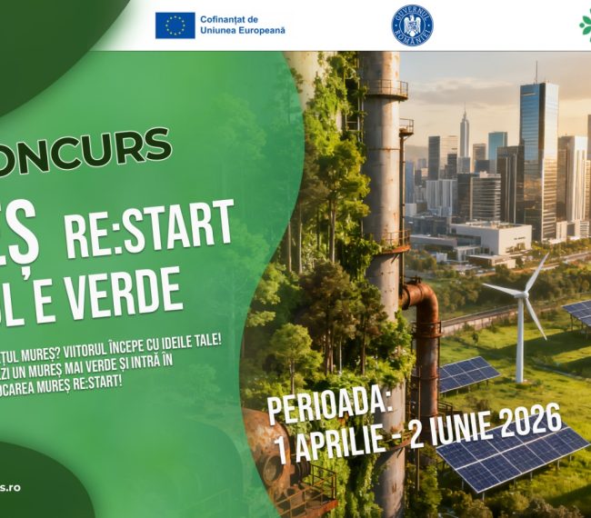 „Mureș RE:START – Viitorul e verde”: competiție creativă pentru liceenii din județ