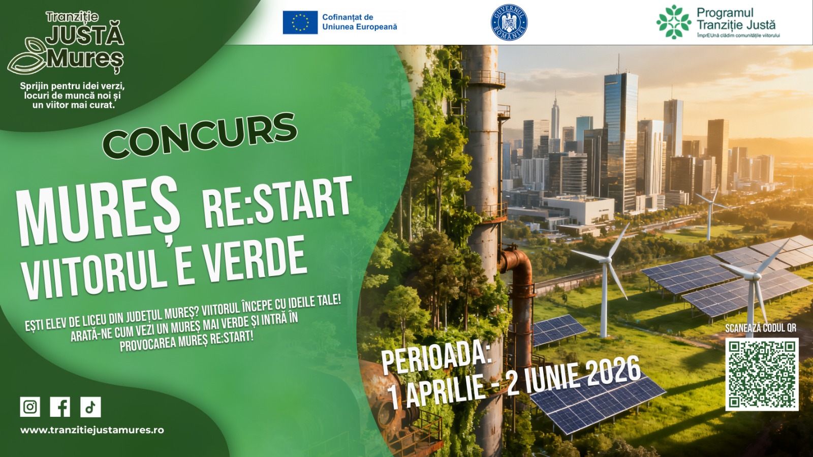 „Mureș RE:START – Viitorul e verde”: competiție creativă pentru liceenii din județ