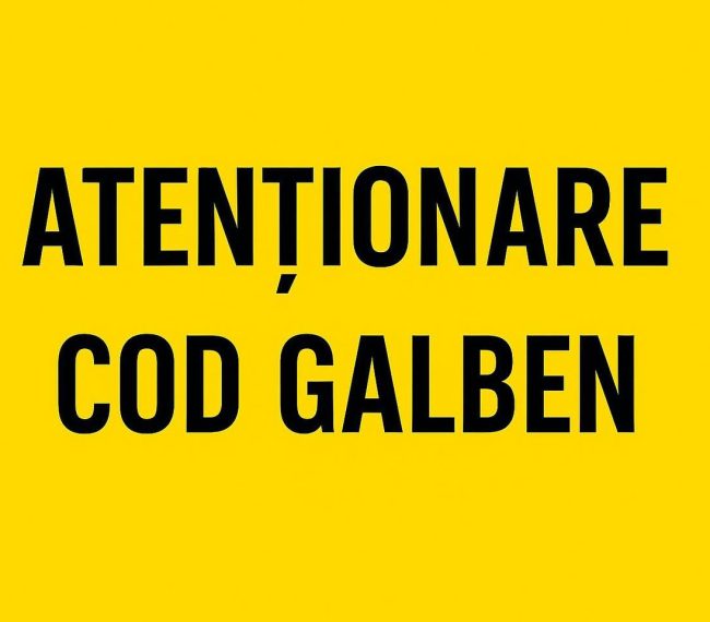 ATENȚIONARE METEOROLOGICĂ – COD GALBEN VÂNT PUTERNIC