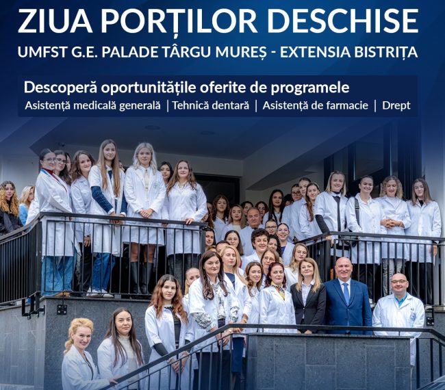 Ziua Porților Deschise la UMFST G.E. Palade Târgu Mureș – extensia Bistrița
