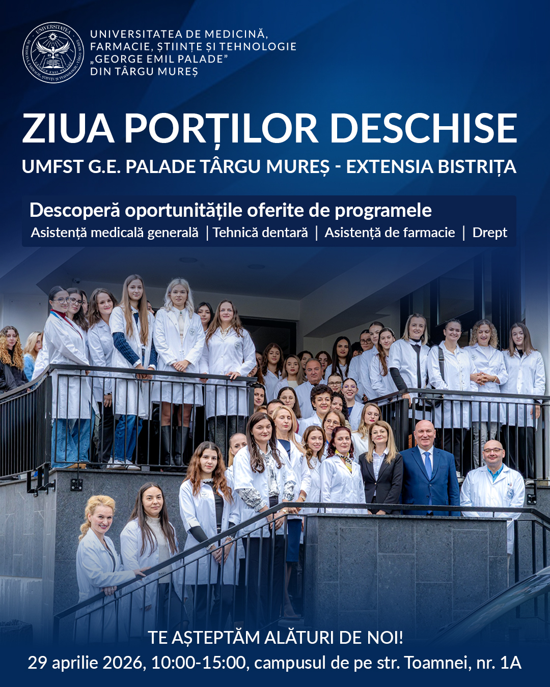 Ziua Porților Deschise la UMFST G.E. Palade Târgu Mureș – extensia Bistrița