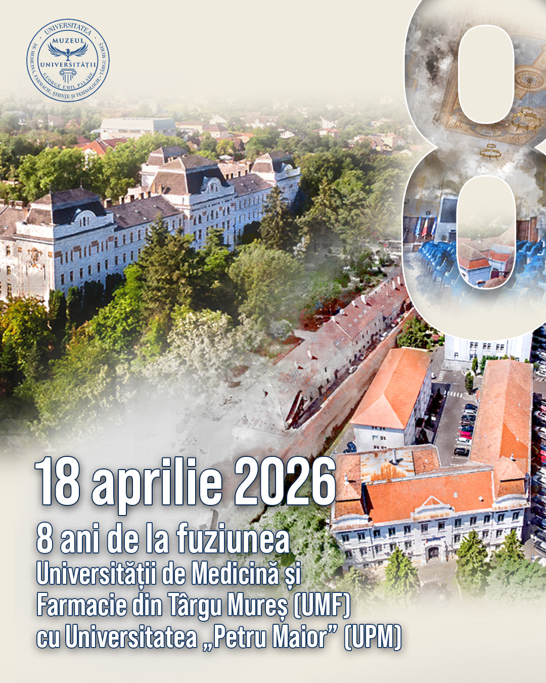 8 ani de la fuziunea dintre UMF și Universitatea „Petru Maior”. Ziua Universității, celebrată la Muzeul „George Emil Palade”