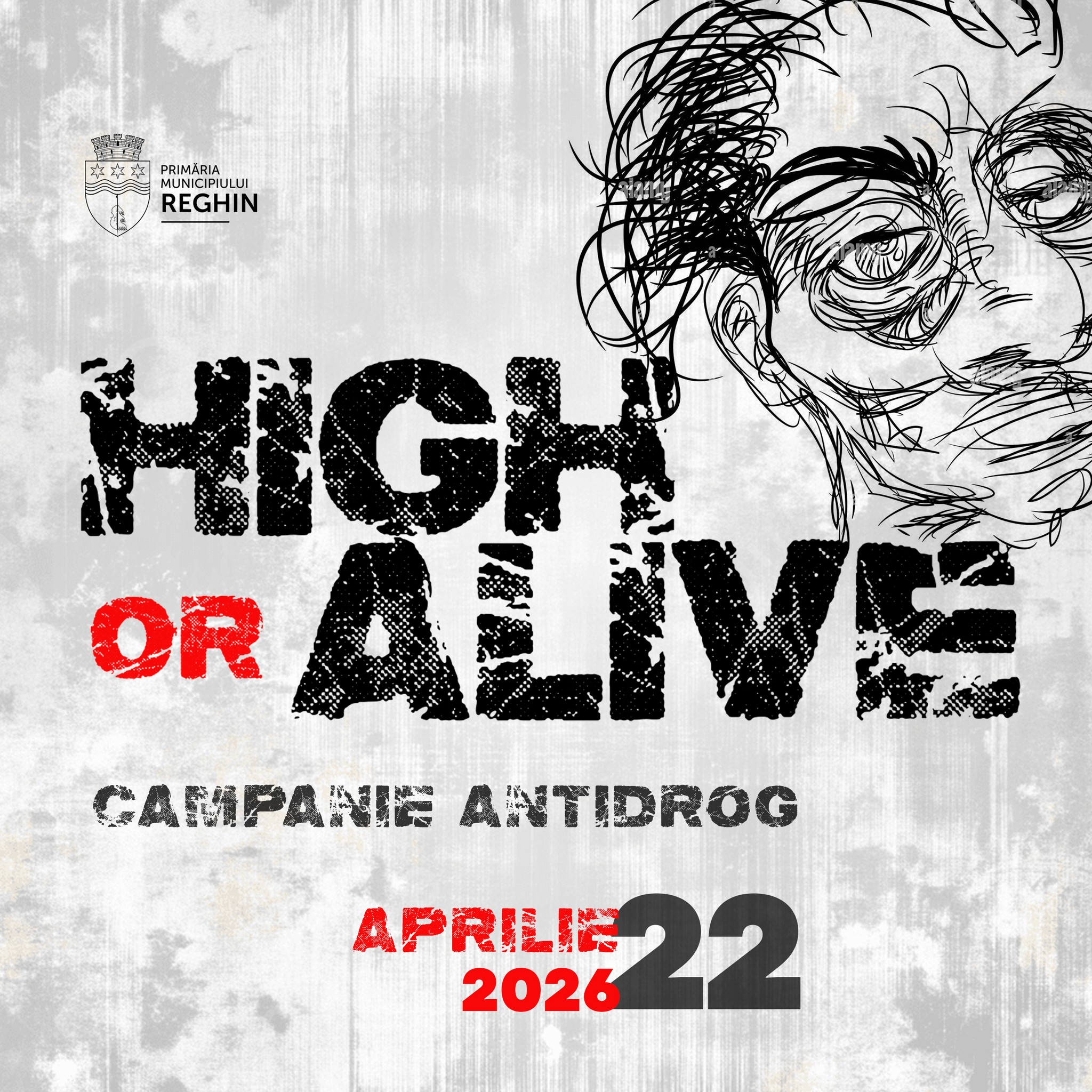 Campania „High or Alive” revine la Reghin. Adolescenții, în prim-planul luptei antidrog