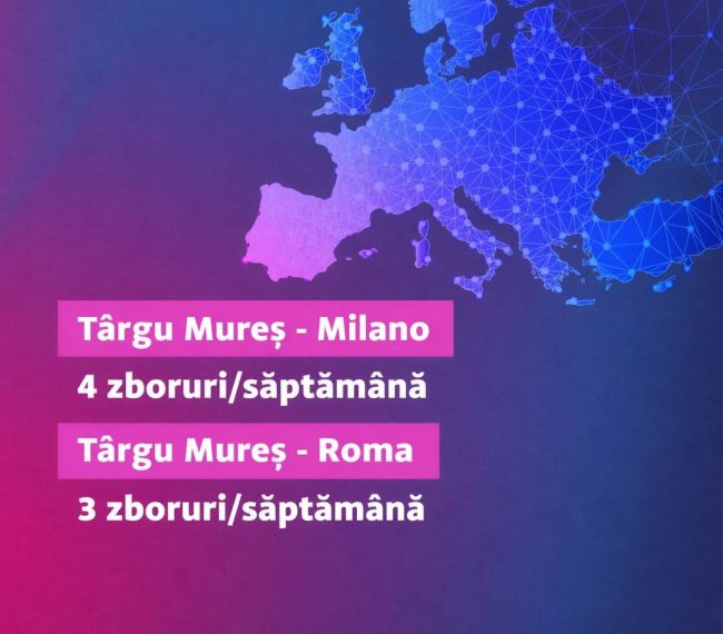 Zboruri suplimentare spre Italia: frecvențe crescute pentru Roma și Milano