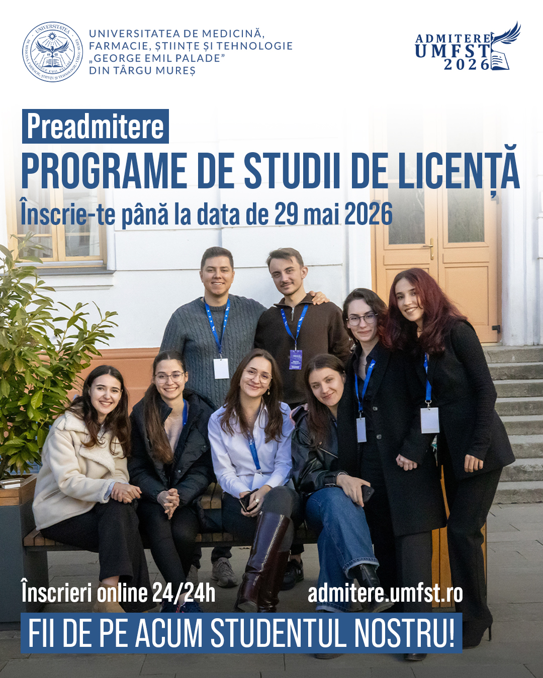 Înscrieri pentru preadmitere la UMFST