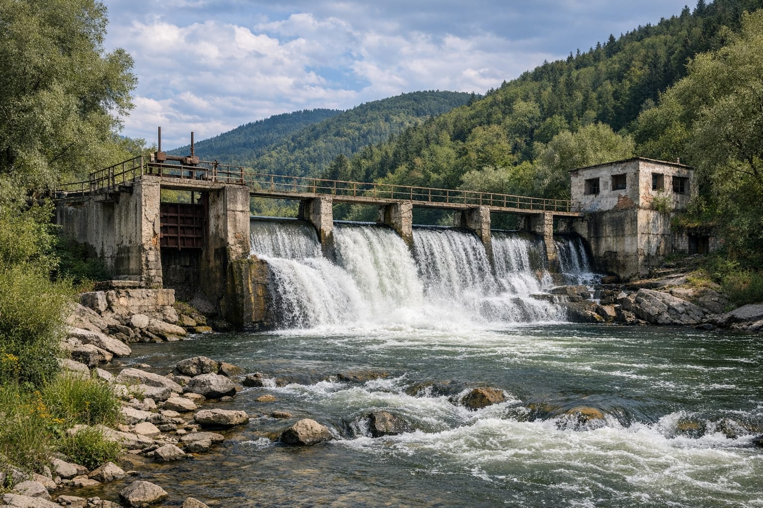 Pe râul Mureș există baraje și stăvilare artificiale care împiedică migrația naturală a peștilor