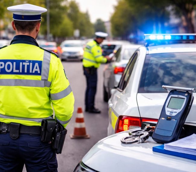 37 de șoferi au rămas fără permis de Paști, în urma controalelor din trafic din Mureș