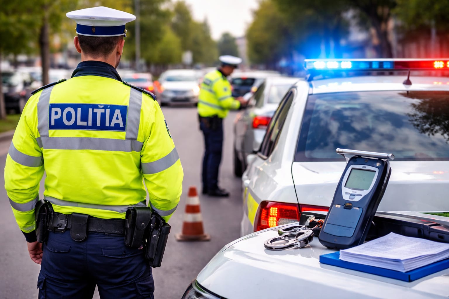 37 de șoferi au rămas fără permis de Paști, în urma controalelor din trafic din Mureș