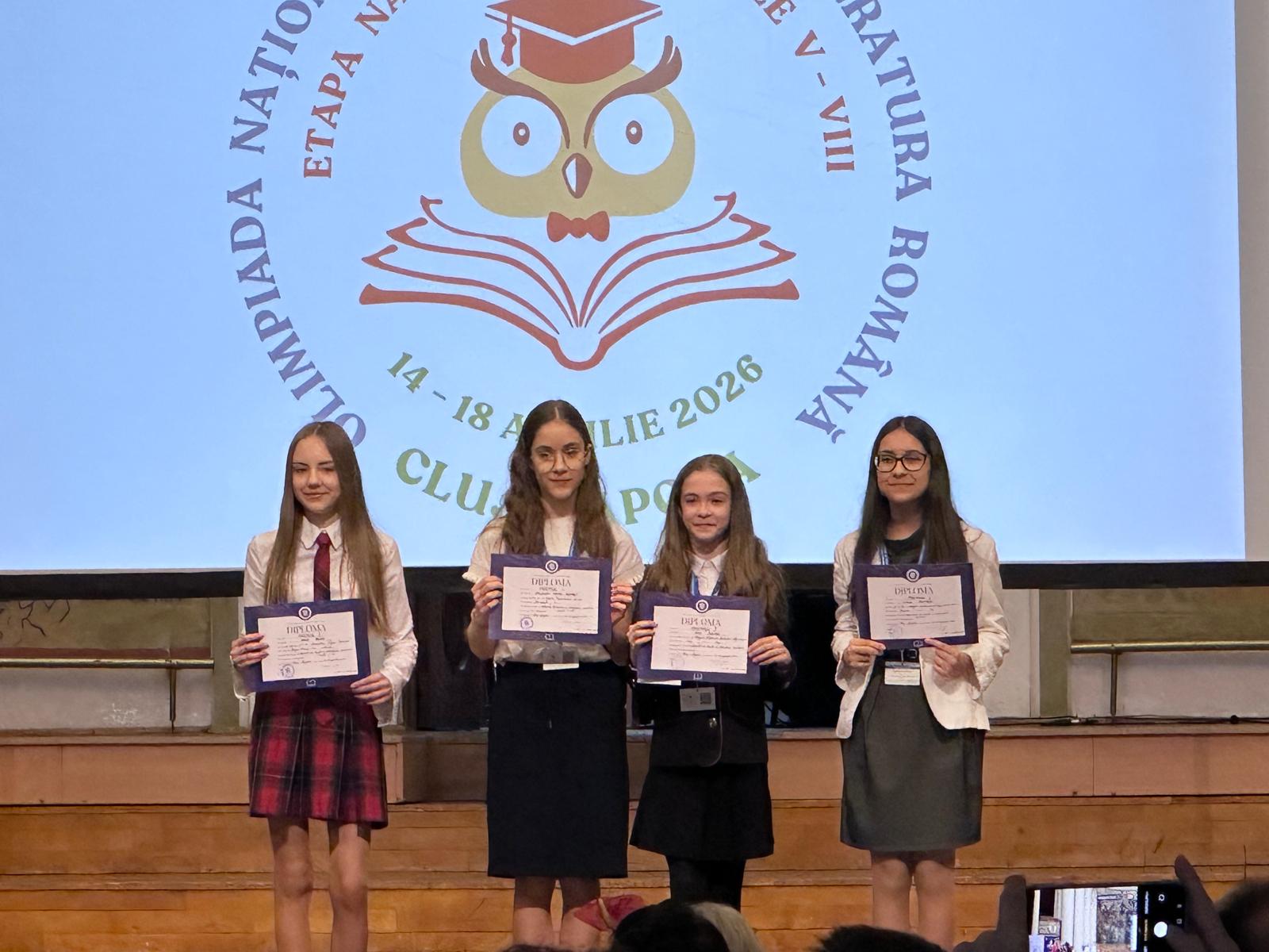 Performanță de excepție pentru Colegiul Național „Papiu Ilarian”: locul I la Olimpiada Națională de Limba și Literatura Română pentru Pâncă Daria