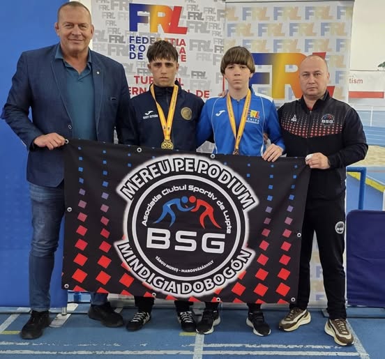 Aur și bronz pentru ACS Lupte BSG Târgu Mureș la turneul internațional U17 de la București