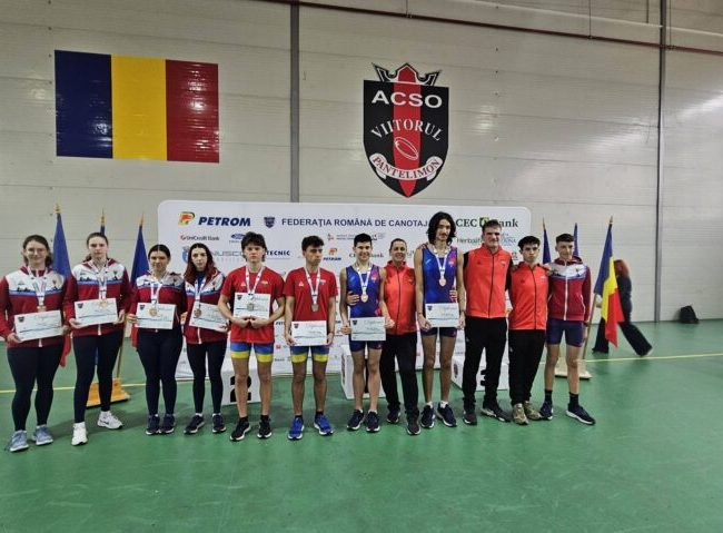 CS Mureșul Târgu Mureș cucerește 6 medalii la Campionatele Naționale de canotaj pe ergometru