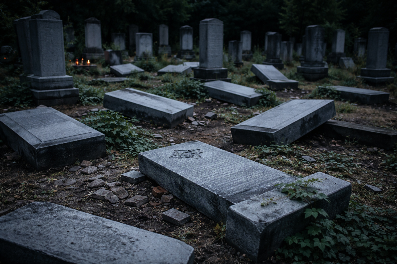Profanare de morminte în noaptea de Înviere
