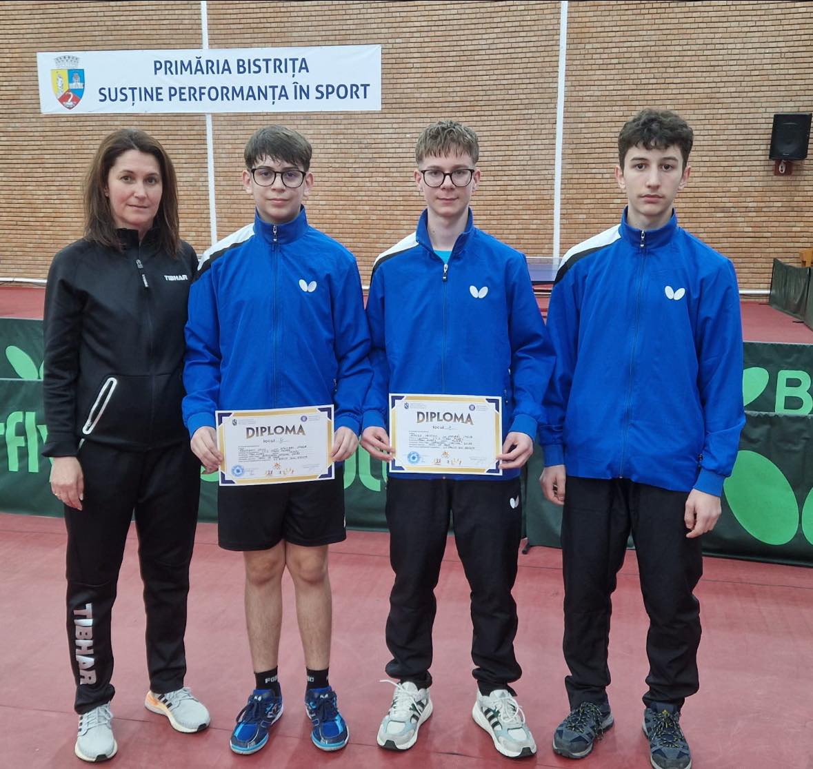 CSS Târgu Mureș strălucește la Campionatul Național de Tenis de Masă de la Bistrița
