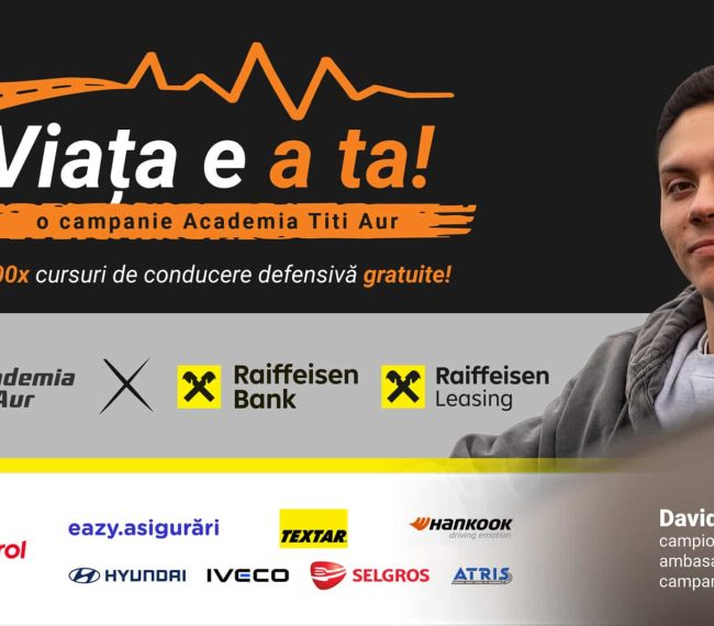 Academia Titi Aur: Cursuri gratuite de conducere defensivă pentru șoferii din Târgu Mureș