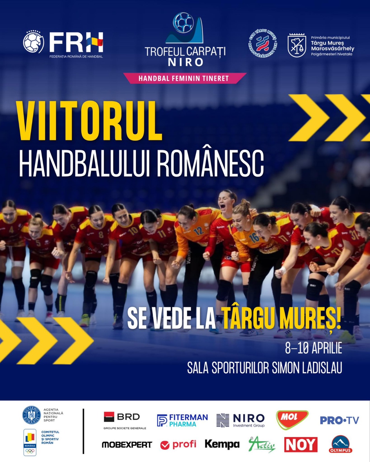 Trofeul Carpați revine la Târgu Mureș: handbalul feminin european, în prim-plan